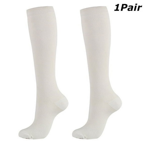 (1 Pair) Compression Socks 20-30mmHg Graduated Support Mens Womens S-XXL