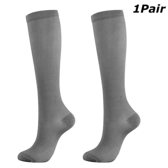 (1 Pair) Compression Socks 20-30mmHg Graduated Support Mens Womens S-XXL