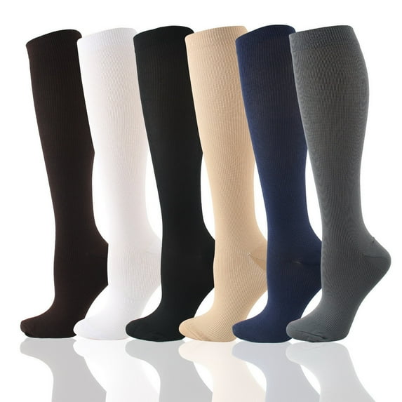 1 Pair Compression Socks for Women & Men Circulation Best for All Day Wear Running Nurse