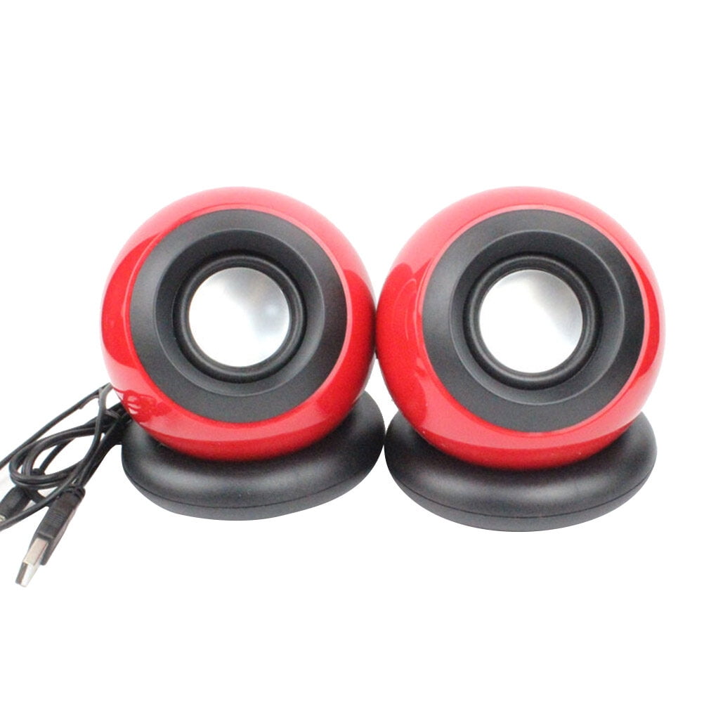 1 Pair Computer Speakers Usb 3.5mm Mini Multimedia Small Desktop Speaker with Stereo Sound for