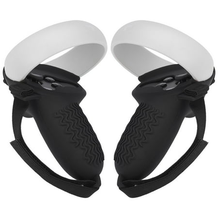 1 Pair Controller Grip Cover For Oculus Quest 2 Silicone Protective Cover Anti-Throw Handle Sleeve Adjustable