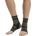 1 Pair Copper Infused Ankle Braces Foot Support Compression Sleeves for