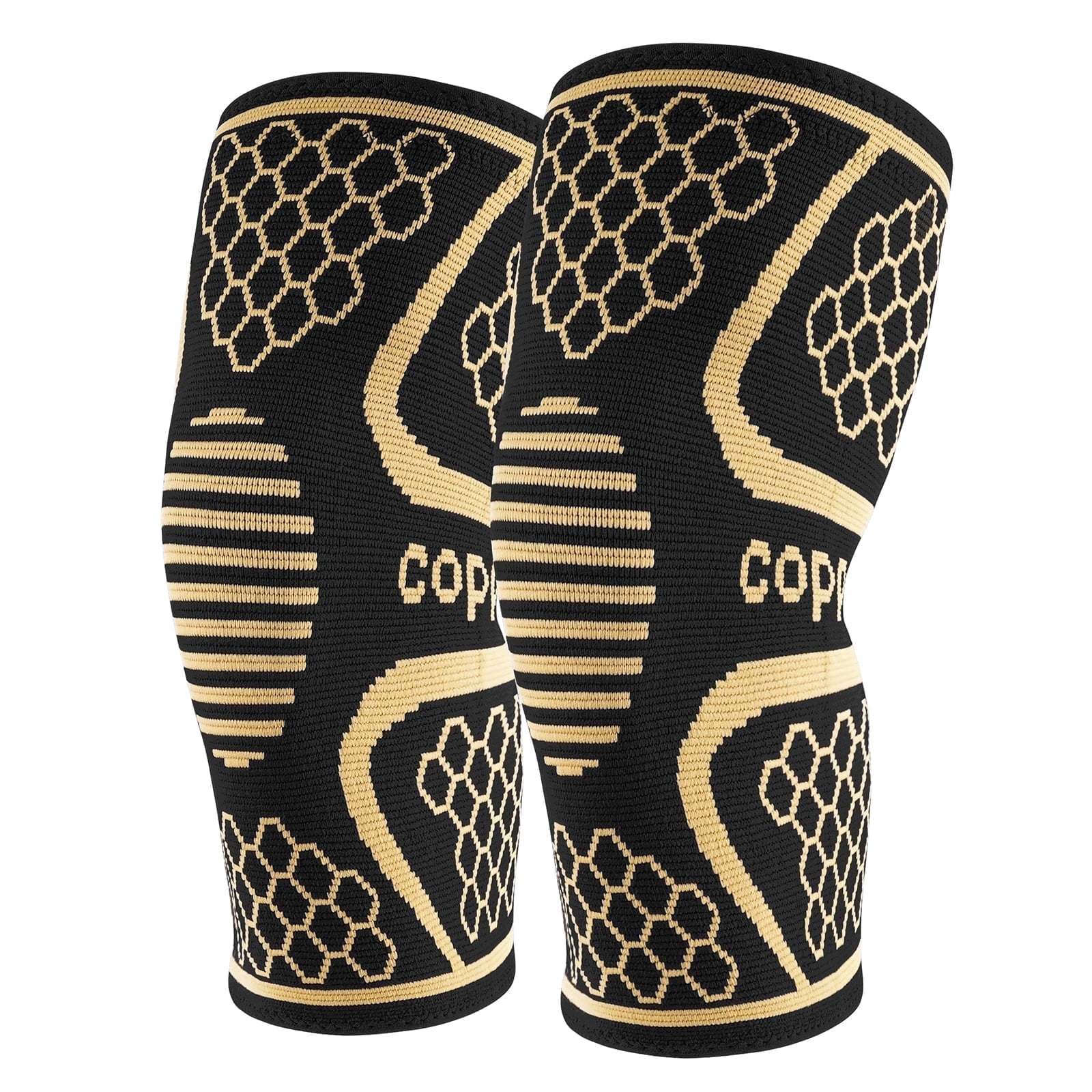 [1 Pair] Copper Ion-Infused Knee Supports Relieves Knee Pain Strong ...
