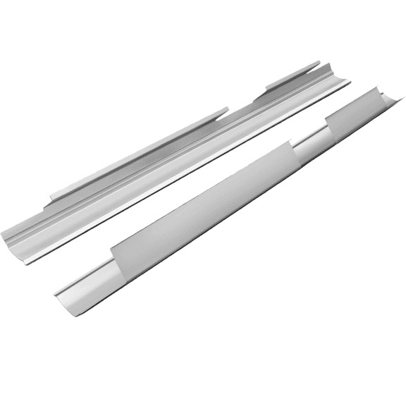 1 Pair Crew Cab Outer Rocker Panels Fit For 2009-2014 Ford F-150 4 Door