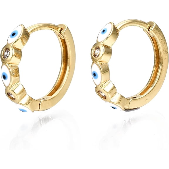 1 Pair Cubic Zirconia Hoop Earrings Earrings and Studs with Enamel Ring with Earrings Decoration for Women Birthday Festival Elegant Gifts Jewelry 16x3mm Pin: 1mm Making DIY