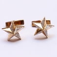thumbnail image 1 of 1 Pair Cufflink For Mens Classic Cufflink Star Cubic Zircon Cufflink, 1 of 4