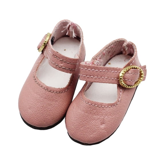 1 Pair Doll Shoes Adjustable Buckle Cute Wearable Exquisite Accessory Doll Dress Up Stylish 15cm Cotton Stuffed Idol Mini Shoes Boots Birthday Gift