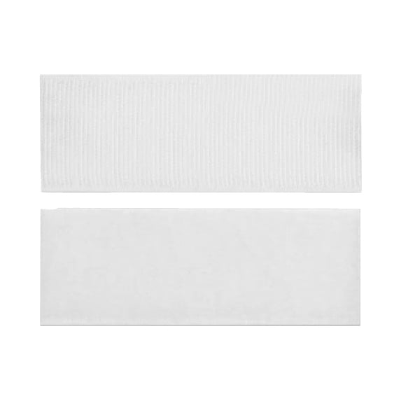 1 Pair Double-Sided Adhesive Hook and Loop Tape Square Pre-Cut Tapes, Heavy-Duty Nylon Sticky Back Fasteners Mounting Tapes for Home Organization Cable Management Photo Frame,White Square 5*10cm