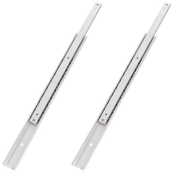 1 Pair 200mm Side Mount Drawer Slides with Push to Open Feature, Smooth Drawer Rail Hardware for Cabinets