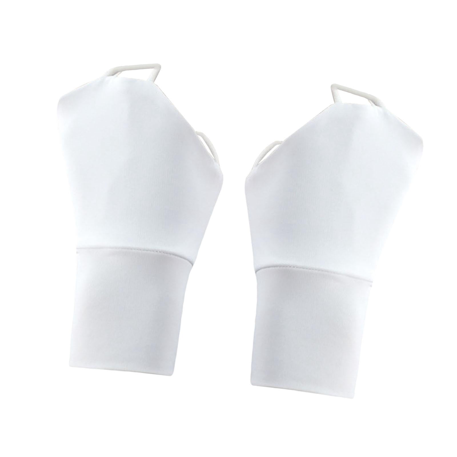 1 Pair Driving Gloves Hand Protection Palmless Gloves Stretchable Cooling Material for Summer Golf Running Travel