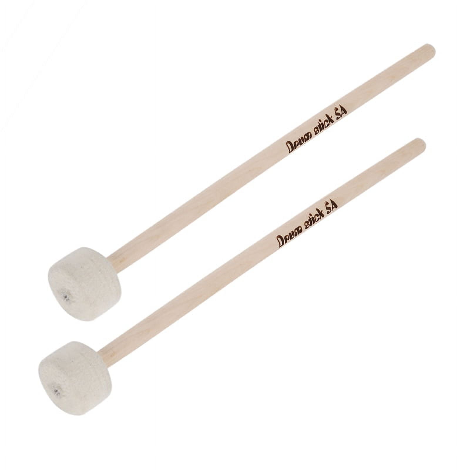 1 Pair Drum Mallet Stick Felt Head Mallet Timpani Stick Big Drum Hammer