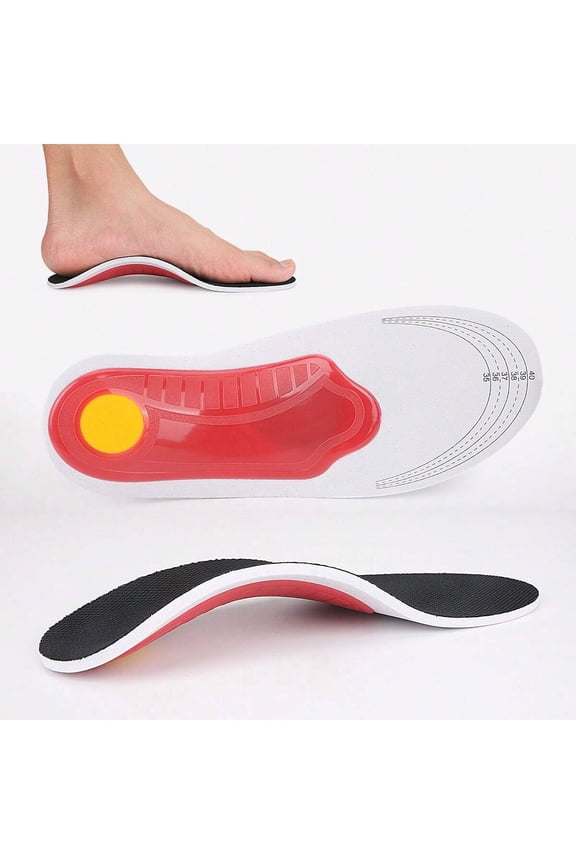 1 Pair EVA Arch Support Insoles Shock Absorbing Comfortable Sport Shoe Inserts Suitable For Men Women Work Boots Running Sneakers EUR41-EUR44