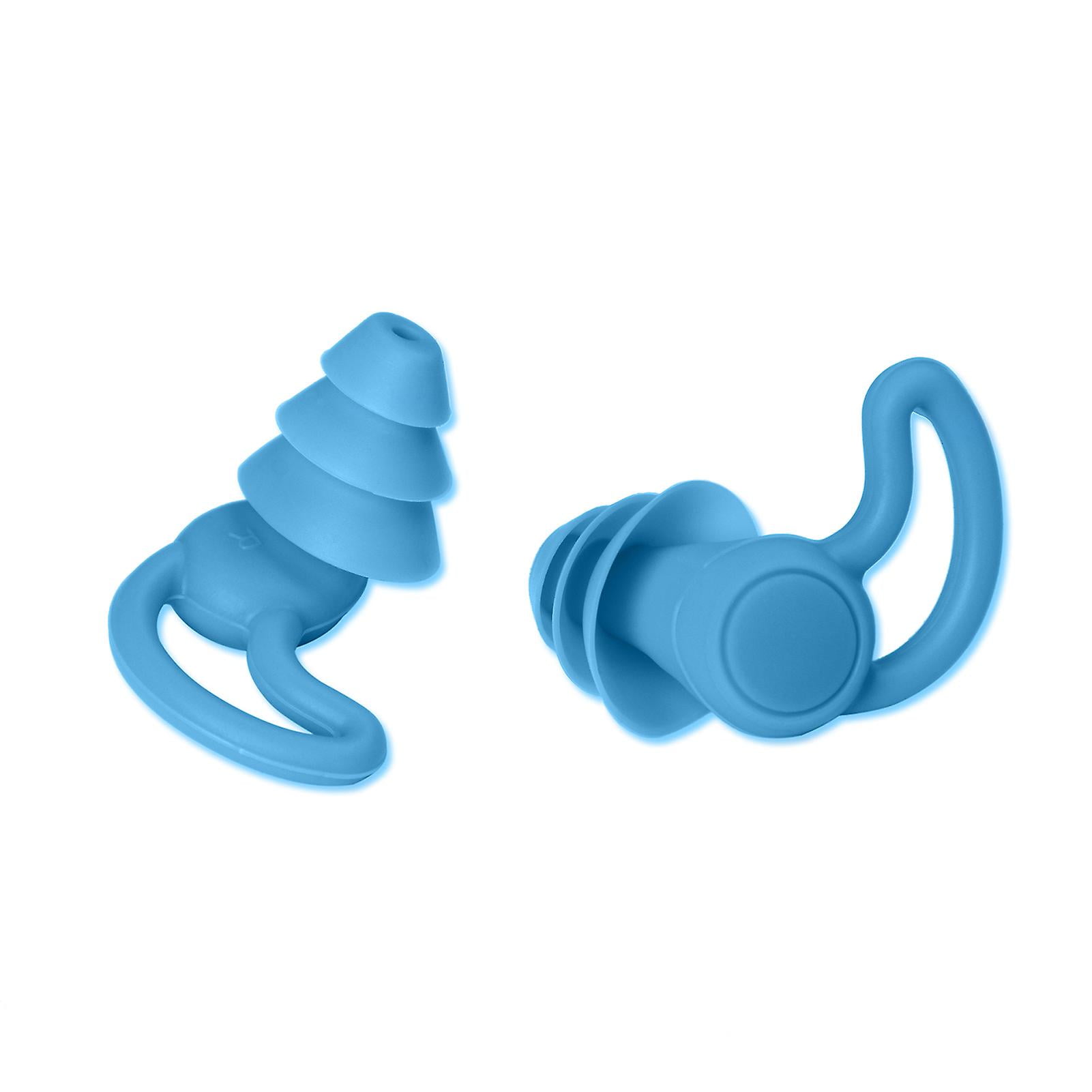 1 Pair Earplugs SharkFin Design Waterproof Ear Wear Hearing Protection