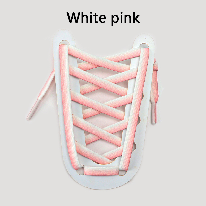 1 Pair Elastic Shoelaces for Sneakers Flat Shoe Laces for Sports Color