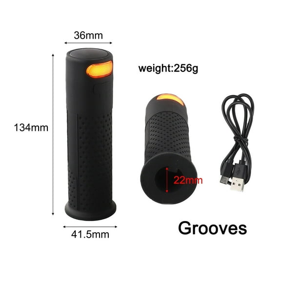 1 Pair Electric Scooter Wireless Turn Signal Handle Light Handlebar Grip Lights Without Remote Control E-Scooter Accessories