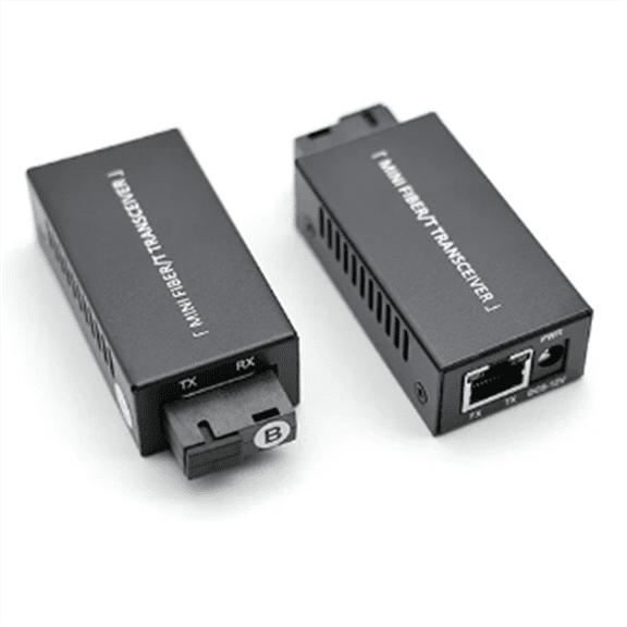 1 Pair * Ethernet Fiber Switch Media Converter(Without Power Supply)-Black