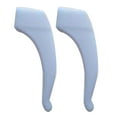 thumbnail image 1 of 1 Pair Eyeglass Ear Grips Glasses Ear Hooks, Comfortable Silicone Anti-Slip Holder for Glasses, for Sports Eyeglass Temple Tip Glasses Ear Grip Sleeve Retainer, 0.39x1.57 Inch, White, 1 of 5