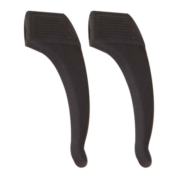 1 Pair of Eyeglasses Retainers Silicone Glasses Temple Holders Anti-slip Protectors Comfort Eyewear Spectacle Stay Put Glasses Stoppers Ear Grip Hooks for Glasses, Sunglasses(Black2,1.6x0.4")