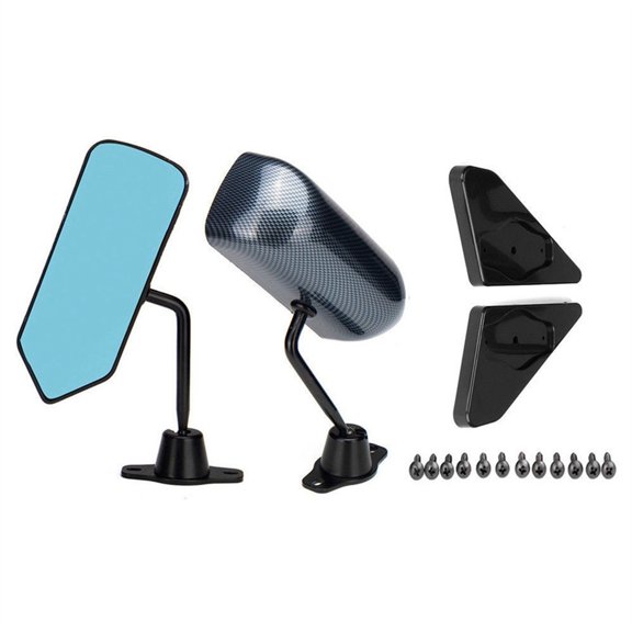 1 Pair F1 Style Side Rearview Door Wing Mirror For Benz For Honda For Ford