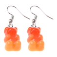 thumbnail image 1 of 1 Pair Fashion Lovely Candy Color Cartoon Gummy Bear Resin Dangle Drop Earrings, 1 of 13