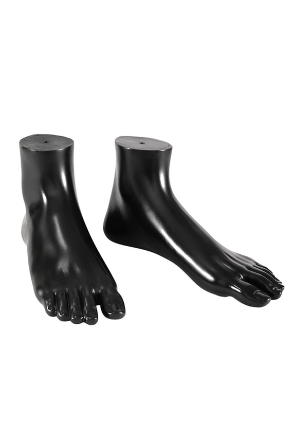 1 Pair Female Realistic Foot Model Foot Replicas Soft PVC Texture Suitable for Shoe Display Training And Art Reference