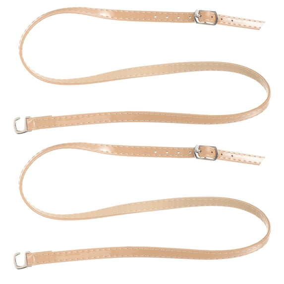 Adjustable Heel Bands with PU and Metal for Women Khaki Shoe Straps to Prevent Falling 1 Pair