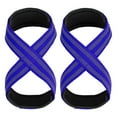 thumbnail image 1 of 1 Pair Figure 8 Lifting Strap Men Women Anti-Slip Padded Weightlifting Grip Band Bodybuilding Powerlifting Strength Training Home Gym Deadlifts Wrist Strap, 1 of 7