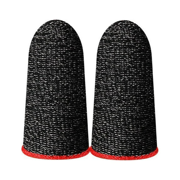1 Pair Finger Cover Sweat-proof Sensitive Ultra-thin Video Games Touch Screen Fingertip Gloves for PUBG Mobile Game