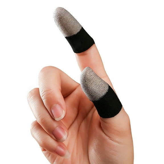 1 Pair Finger Sleeves Thumb Fingertip Covers Anti Slip Luminous Finger Gloves