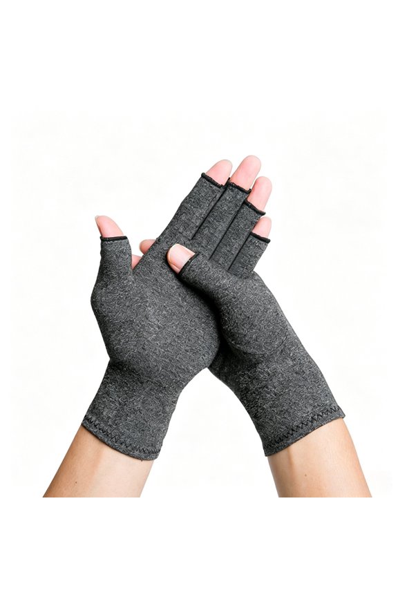 1 Pair Fingerless Compression Hand Sleeves, Breathable Stretch Hand Support Gloves, Unisex Daily Hand Stabilizer for Typing & Sports