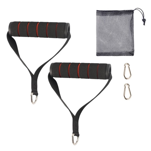1 Pair Fitness Machine Handle, Ergonomic Grip For Effective Arm and Cores Workouts Exercise Handle for Cable Machine