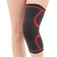 thumbnail image 1 of 1 Pair Fitness Running Cycling Elastic Sport Compression Knee Support Brace Pads-M,Red, 1 of 8