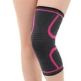 thumbnail image 1 of 1 Pair Fitness Running Cycling Elastic Sport Compression Knee Support Brace Pads-S,Rose Red, 1 of 8