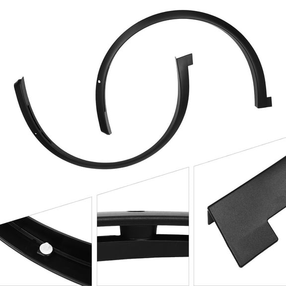 1 Pair Fits For Tesla Model X 2016 2017 2018 2019 2020 2021 Front RH & LH Fender Wheel Flare Molding