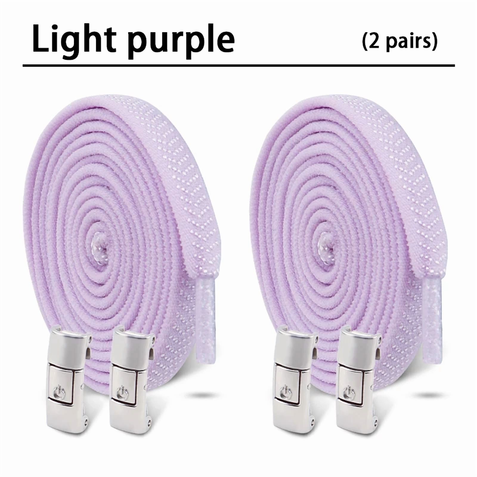 1 Pair Flat Elastic No Tie Shoelaces 8Mm Width For Photo Inspiration