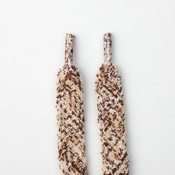 1 Pair Flat Fuzzy Shoe laces: 1.5CM Soft Wide Plush Shoelaces for Sneakers Athletic - 47 inch / 120CM