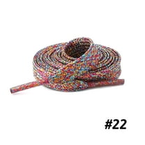 1 Pair Flat Glitter Shiny Metallic Shoe Laces, 22 Colors Colorful Sequin Shoelaces for Sneakers, Athletic Shoelaces in 3 Different Lengths