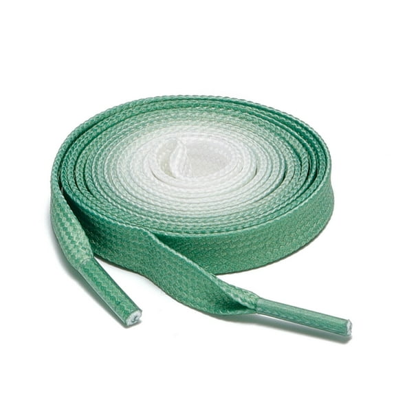 1 Pair Flat Shoelaces Strings for Sneakers Athletic Running Shoes Gradient Green