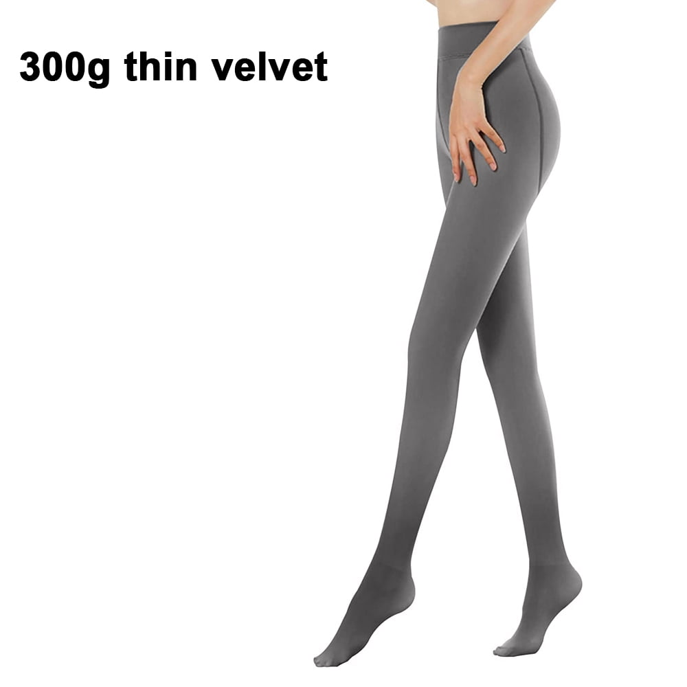 2 Pairs Tights for Women Winter Thermal Pantyhose Fake Translucent