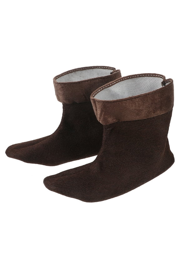 1 Pair Fleece Boot Socks Soft Plush Warm Boot Liners Thermal Shoes Lining Replacement Warm Boot Inserts For Women Men Boots Size 43-45