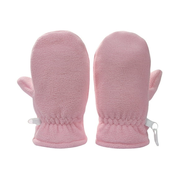1 Pair Fleece Mittens with Soft Lining for Kids 4-7Y Child Warm Gloves Soft & Comfortable Gloves Fingerless Mitts