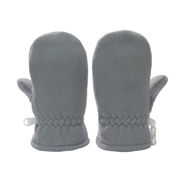 1 Pair Fleece Mittens with Soft Lining for Kids 4-7Y Child Warm Gloves Soft & Comfortable Gloves Fingerless Mitts