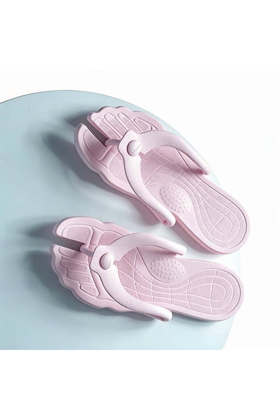 1 Pair Flip Flops for Women Men Travel Slippers Shower Shoes Foldable Bathroom Camp Beach Sandals Lightweight Non-Slip Quick Dry