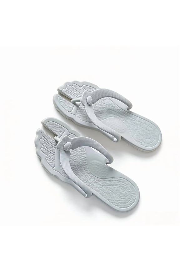 1 Pair Flip Flops for Women Men Travel Slippers Shower Shoes Foldable Bathroom Camp Beach Sandals Lightweight Non-Slip Quick Dry