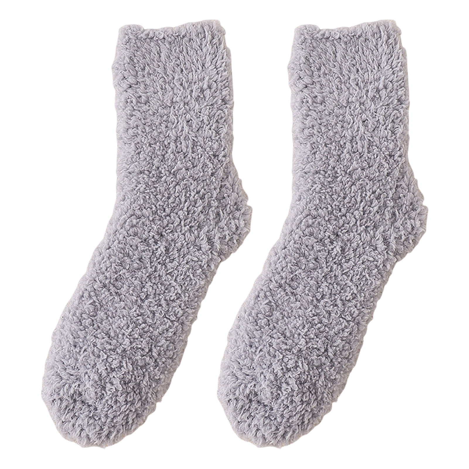 1 Pair Floor Socks Striped Fuzzy Stretchy Soft Mid-calf Cold Resistant  Comfortable Winter Thermal Women Indoor Home Slipper Sleeping Socks for  Daily