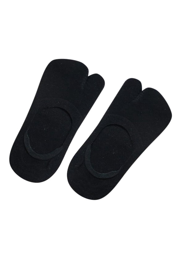 1 Pair Flop Socks Tabi Socks Low Cut Boat Socks Black