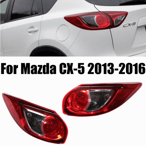 1 Pair For 2013 2014 2015 2016 Mazda CX-5 Halogen Tail Lights Assembly Red Housing Left & Right Side