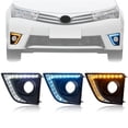thumbnail image 1 of 1 Pair For Toyota Corolla 2014 2015 DRL LED Daytime Running Lights Fog Lamp Turn Signal, 1 of 15