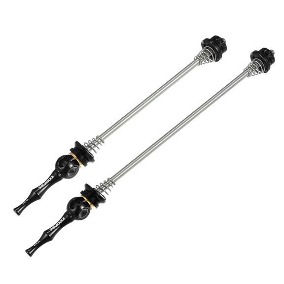1 Pair Front Rear Bicycle Quick Release Axles Skewers Lever for MTB Moutain Road Bike 140mm 180mm Black