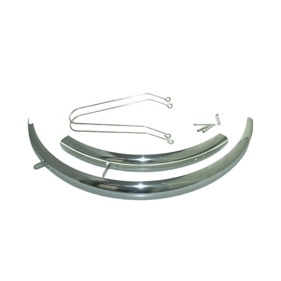 1 Pair Front Rear Fender Mudguard Protector Stainless Steel Maintenance Components for 20 Inch Folding Bike Owners